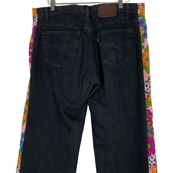 Vintage Levi's 501 Wide Flare leg Jeans - Picture 5 of 9